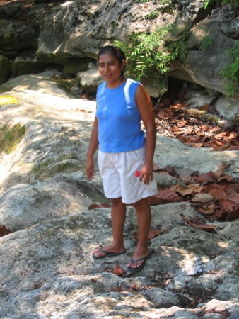 Francisca at Rio Blanco Falls